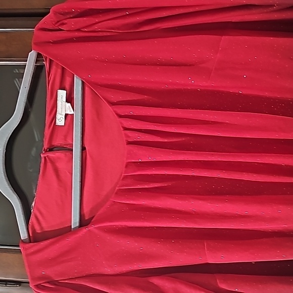 DB established 1962 Ombre blouse red/blk size 1X - Picture 2 of 8